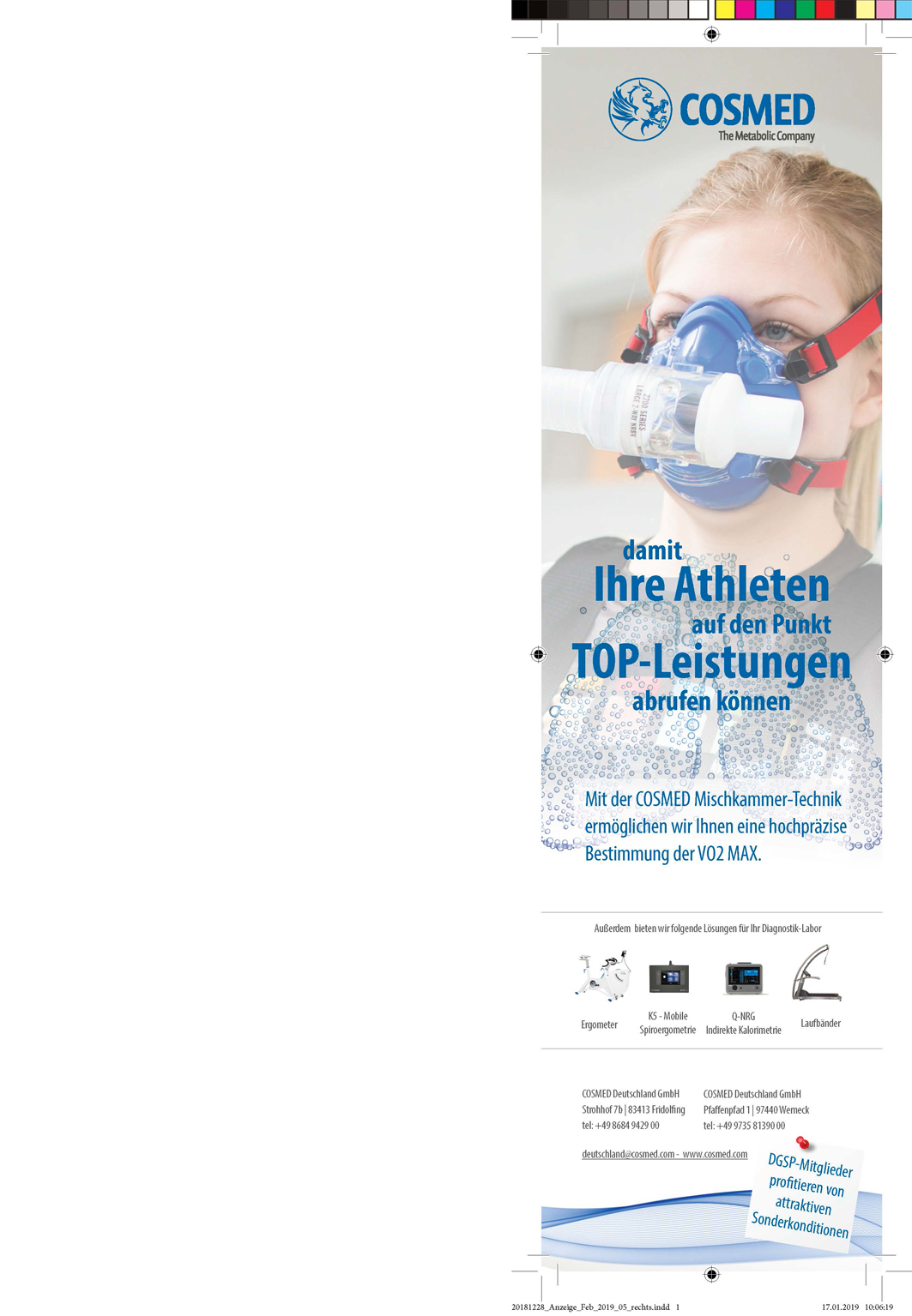 Design Print - Anzeige für den DGSP Kongress 2018