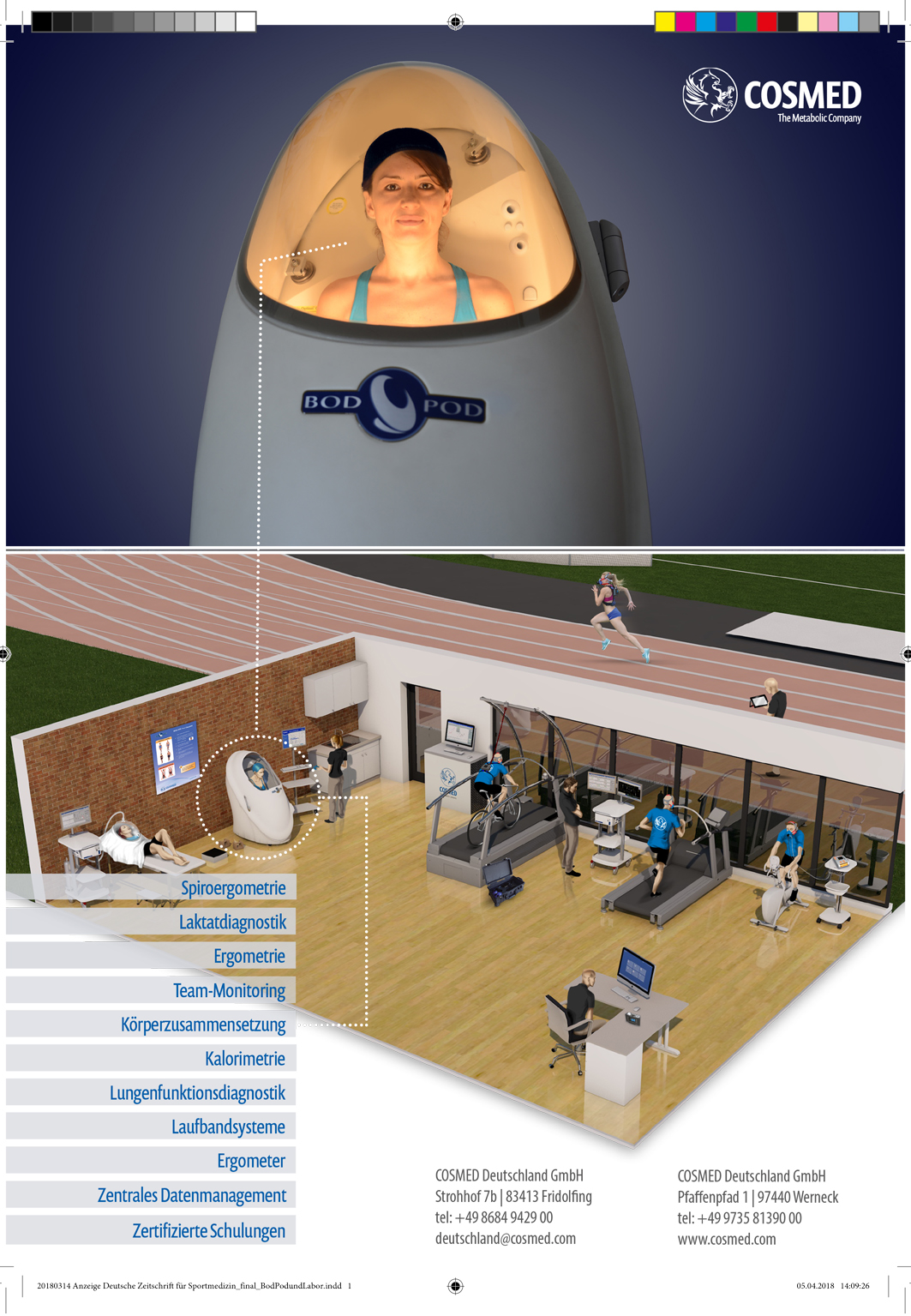 Design Print und Online - Anzeige für Deutsche Zeitschrift für Sportmedizin